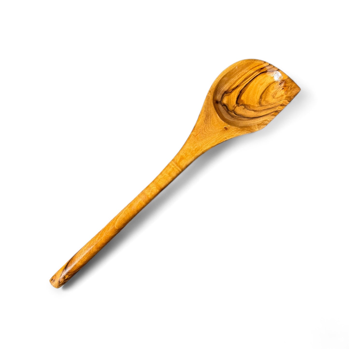 Handmade Olivewood Right Handed Mixing Spoon