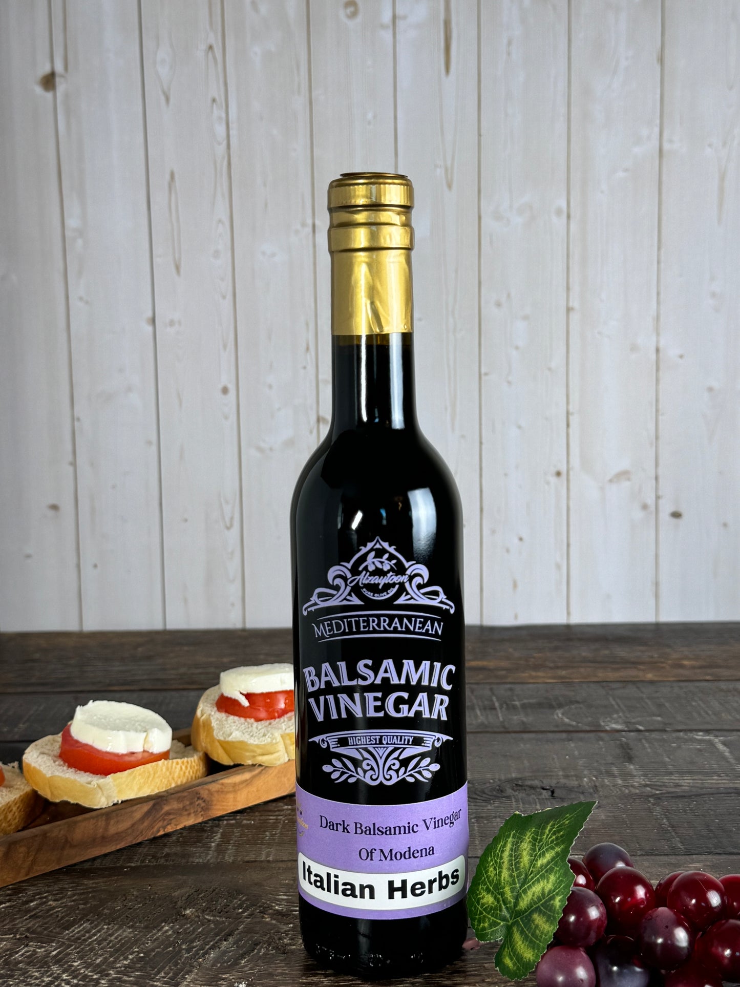 Italian Herbs Dark Balsamic Vinegar Of Modena