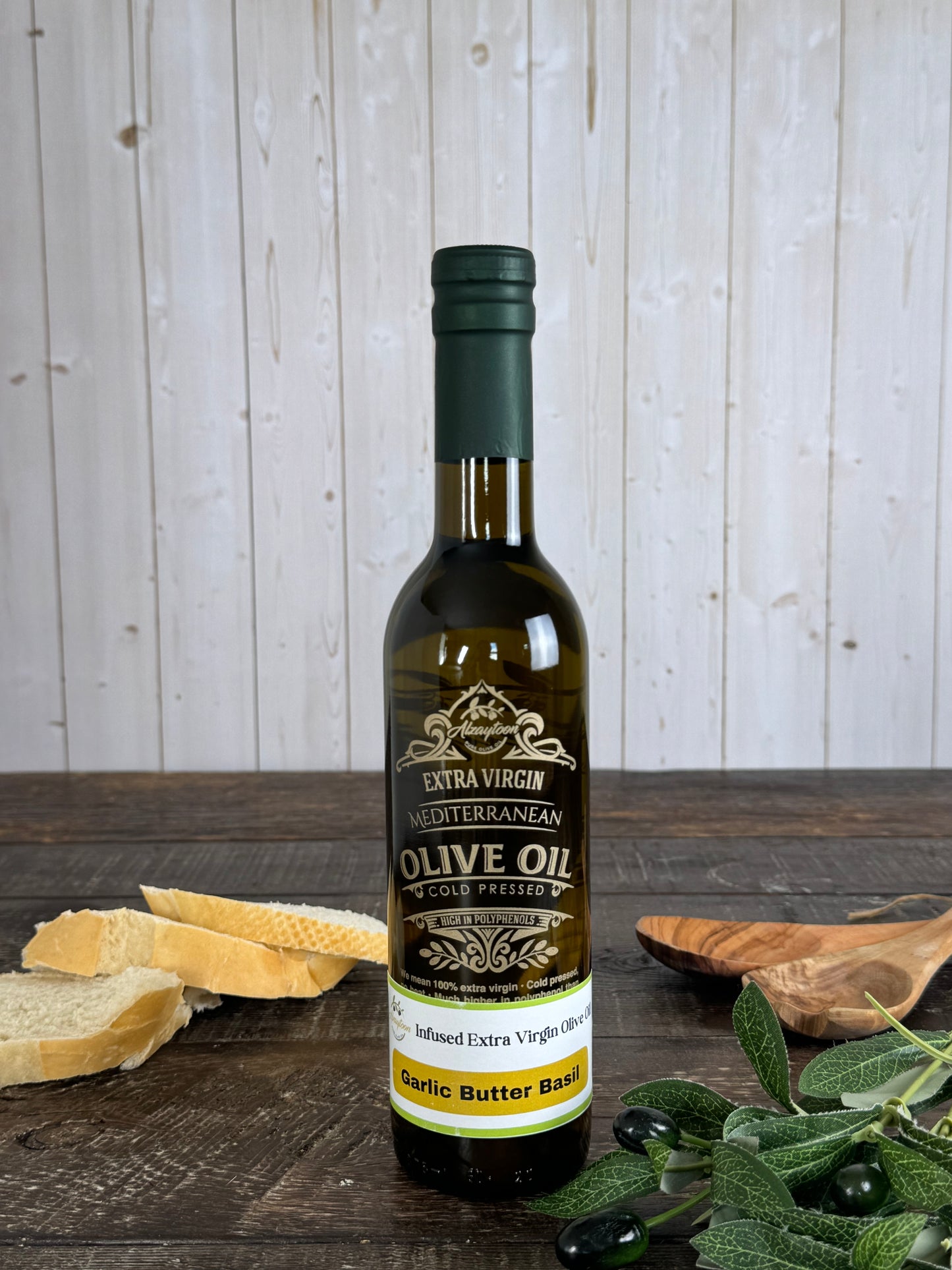 Garlic Butter Basil Infused Olive Oil