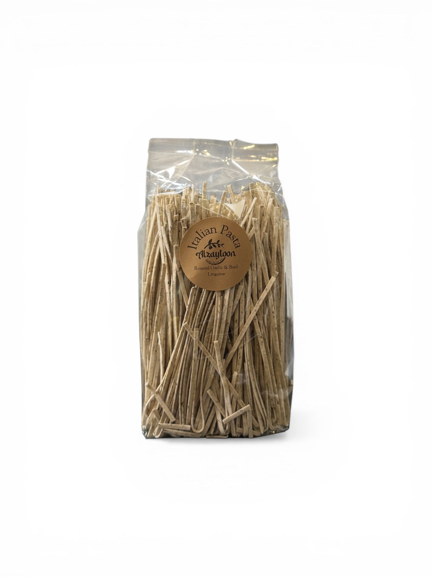 Roasted Garlic & Basil Linguine Hand-Made Pasta