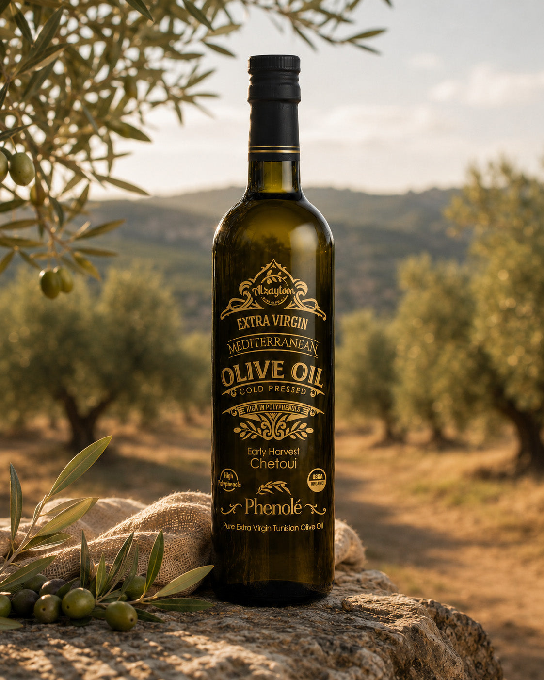 Phenolé Early Harvest Chetoui Extra Virgin Olive Oil – Alzaytoon