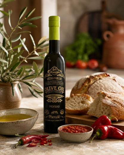 Phenolé Harissa Infused Extra Virgin Olive Oil