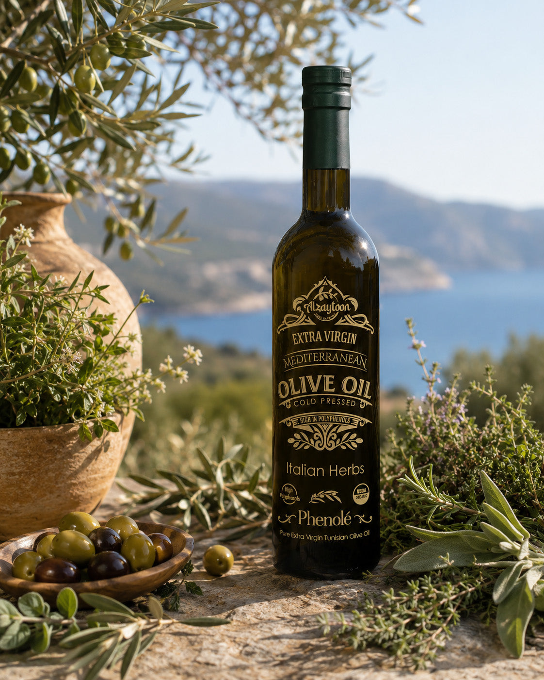 Phenolé Italian Herbs Infused Extra Virgin Olive Oil