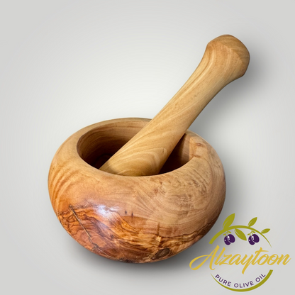 Handmade Olivewood Mortar And Pestle