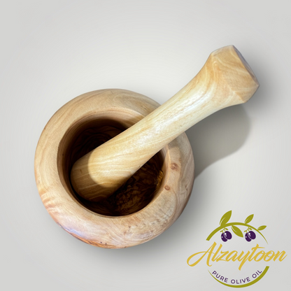 Handmade Olivewood Mortar And Pestle