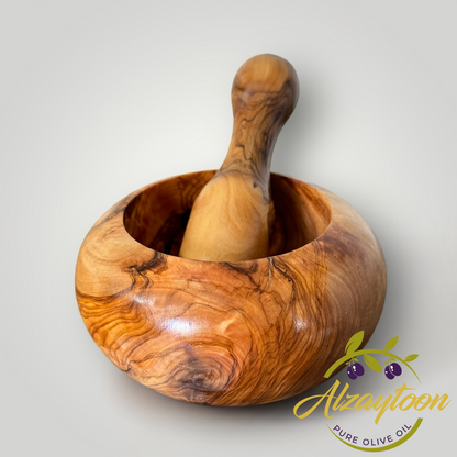 Handmade Olivewood Mortar And Pestle