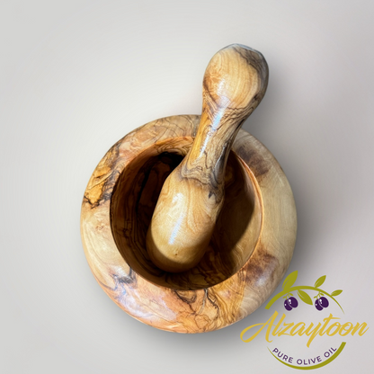 Handmade Olivewood Mortar And Pestle