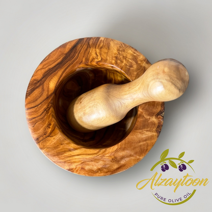 Handmade Olivewood Mortar And Pestle